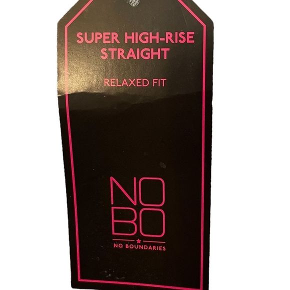 NOBO New Light Wash Super Hi Rise Relaxed Fit 90s Distressed Denim Blue Jeans - Picture 11 of 11